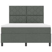 Letto a molle con materasso Grigio scuro 160 x 200 cm Tessuto 3342957
