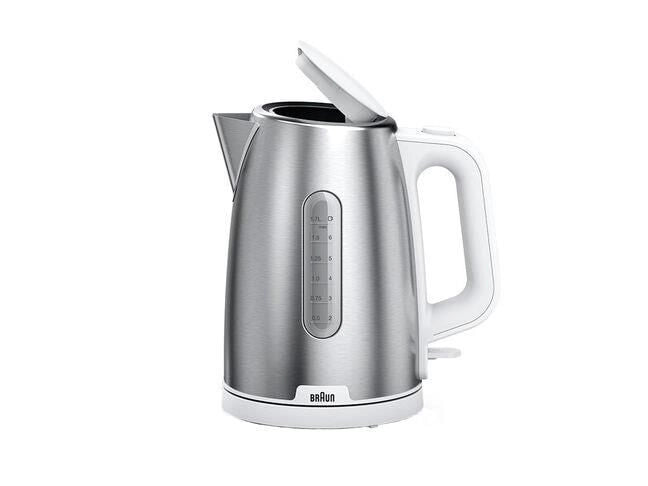 Braun WK 1500 bollitore elettrico 1,7 L 2200 W Acciaio inossidabile, Bianco