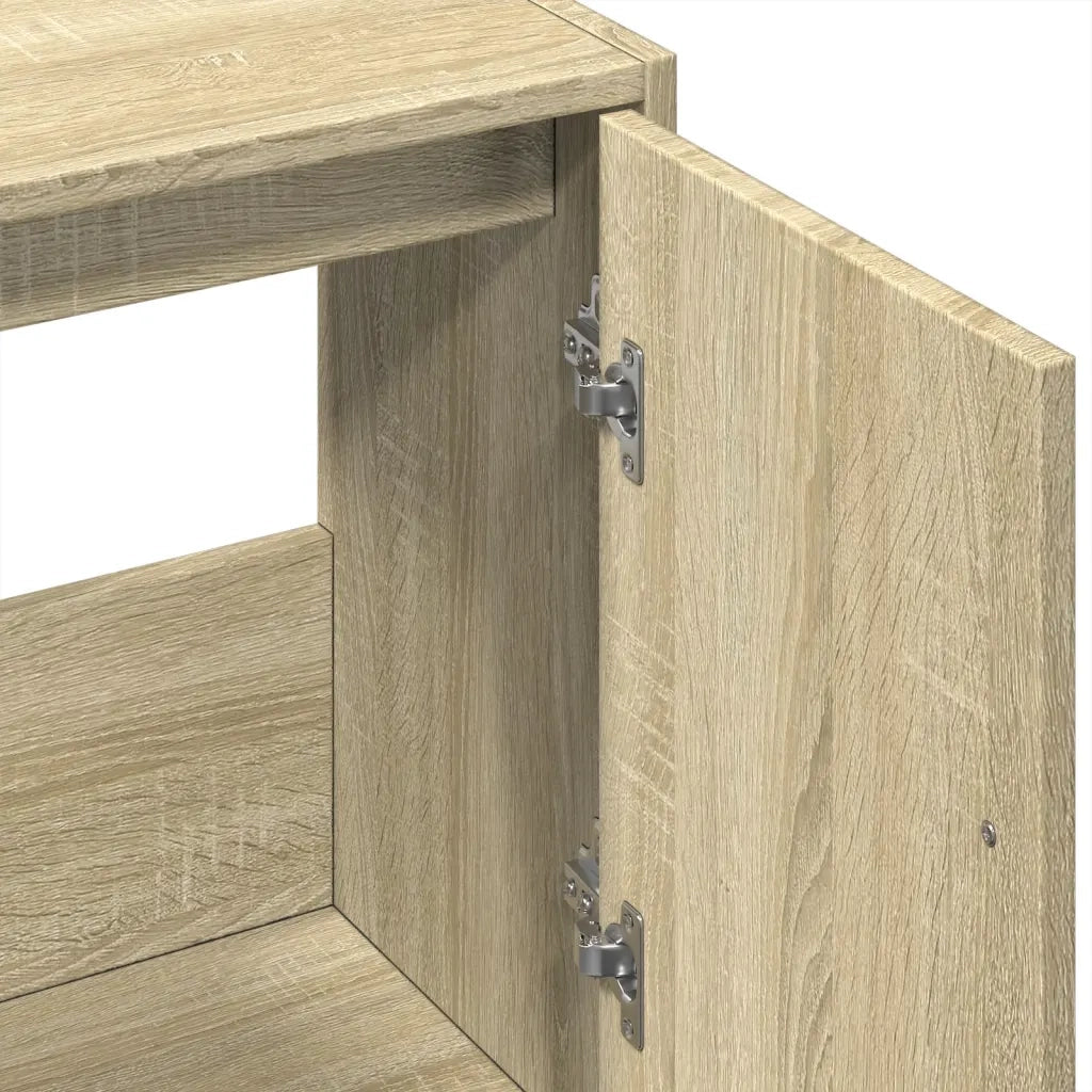 Mobiletto sottolavello in rovere Sonoma 63 x 29 x 55 cm ampio spazio contenitivo design moderno in legno composito di rovere Sonoma 02_0049522