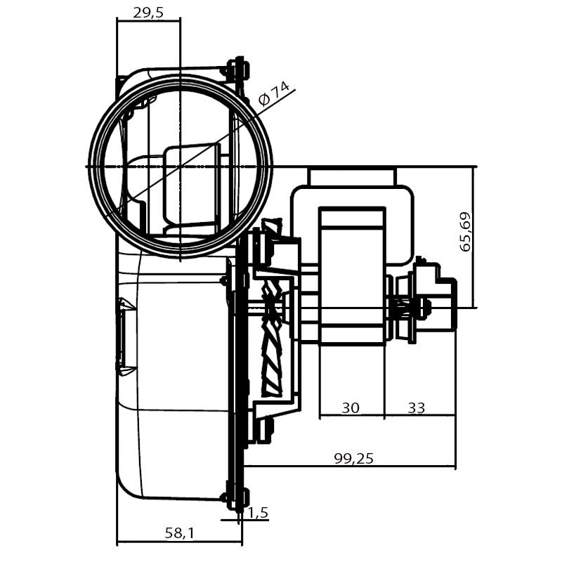 Ricambistufeapellet ESTRATTORE VFC1-120/S C/ENCODER 260655X