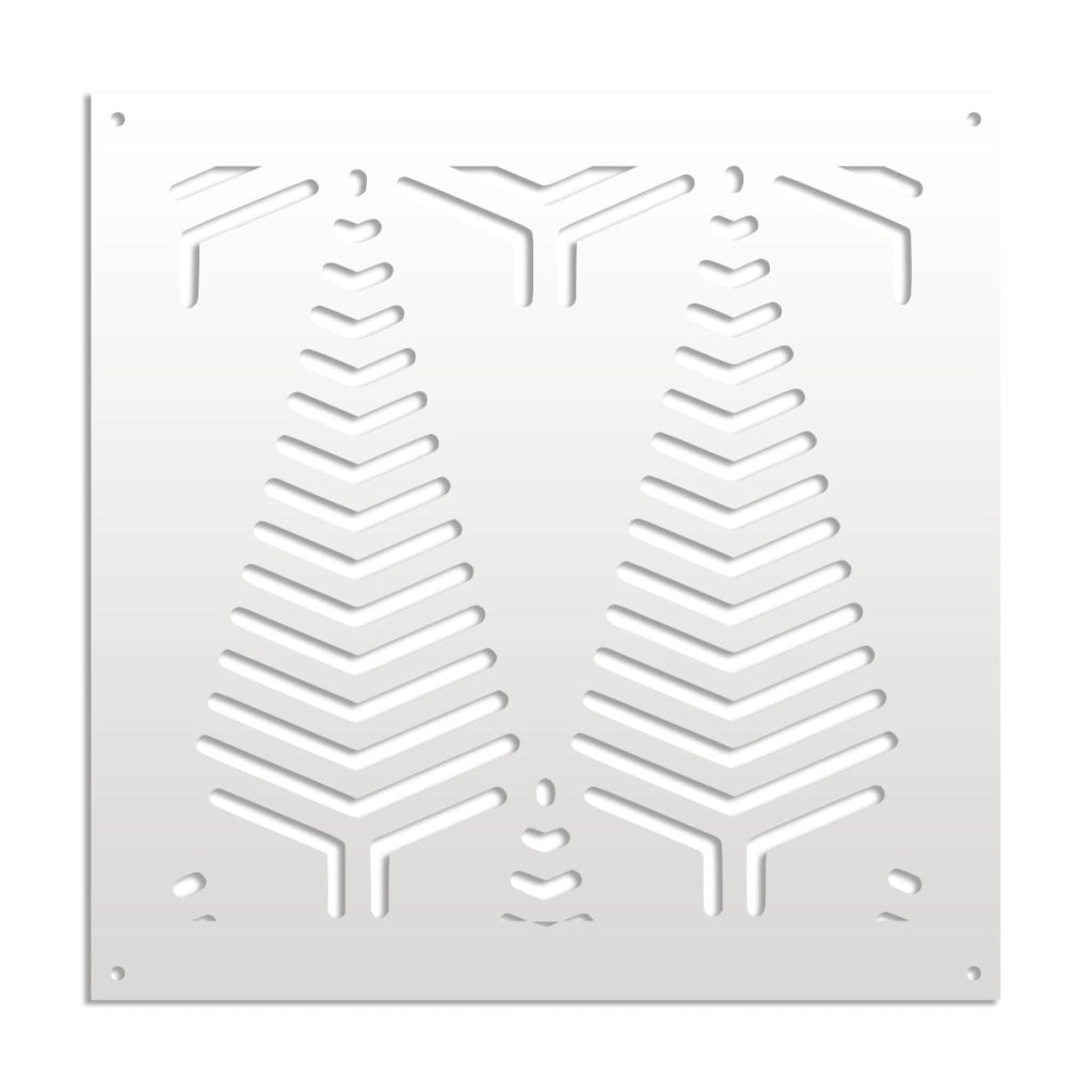 SPEAR - Pannello in PVC traforato - Parasole Misura: 98x98 cm, Colore: bianco
