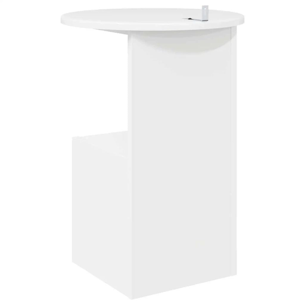 Tavolo laterale Bianco Lucido Ø 39,5 x 55 cm 8001041