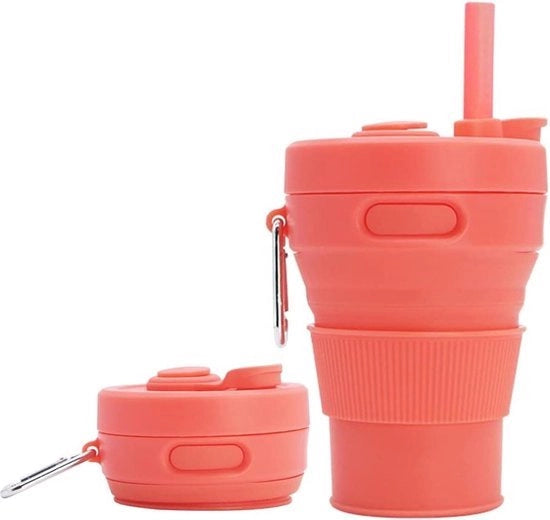 Tazza da Caffè Collapsibile in Silicone per Campeggio - Tazza da Viaggio Pieghevole con Beccuccio - Tazze da Bere Reutilizzabili Portatili per Escursioni all'Aperto - Capacità 450ml Tazza da Caffè Pieghevole in Silicone