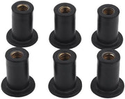 Pompa per kayak e canoa in gomma ecolabile M5 - set da 6 pezzi nero - accessori per kayak hardware