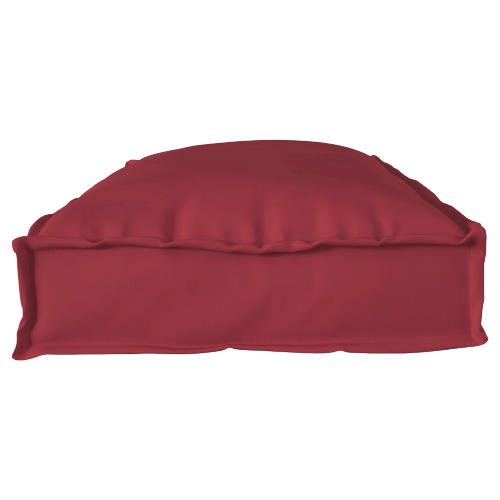 Cuscino Pallet per Panchina Rosso Vino 100x40x8 cm Tessuto Oxford
