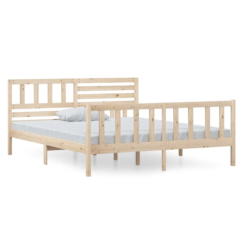 Giroletto-Struttura Letto in Legno Massello 140x190 cm 241999