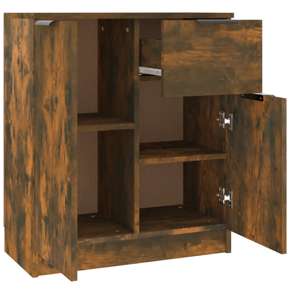 Credenza Rovere Fumo 60x30x70 cm in Legno tecnico 816997