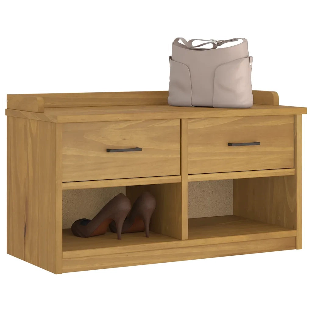 Panca da Corridoio SANDNES 87x40x50 cm Legno Massello di Pino