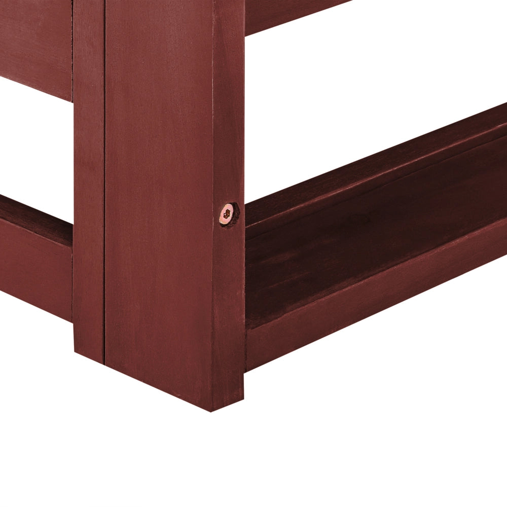 Divano da giardino a 3 posti per esterni in legno certificato di acacia mogano con cuscini tortora moderno elegante esterno