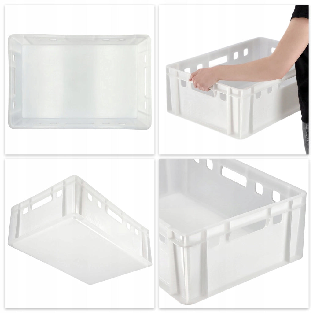 Contenitore per carne in plastica KADAX Euro E2, robusto, certificato, 40L