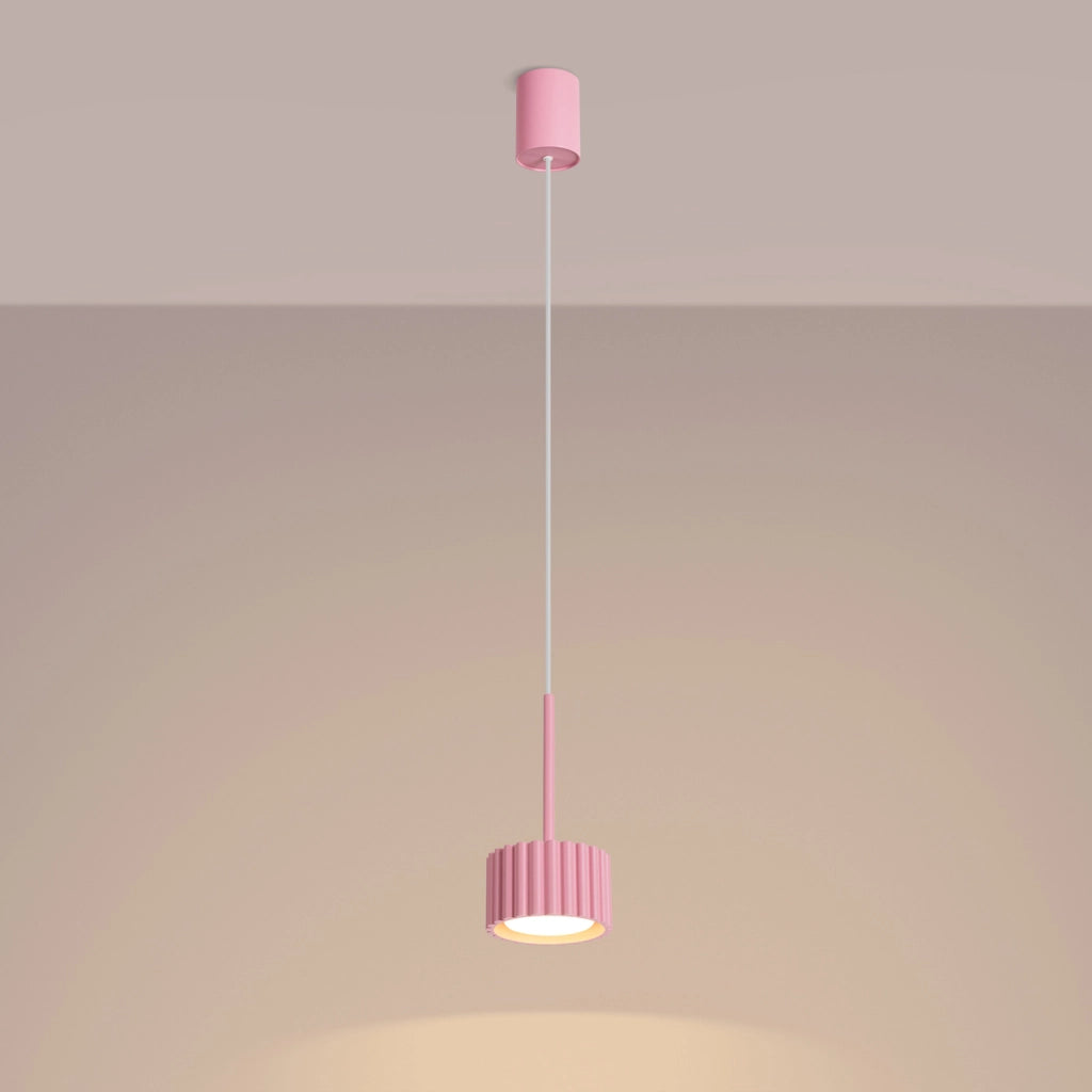 Lampada a sospensione AURA 1 rosa Gx53