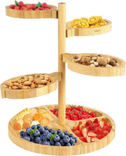 Scorciere in legno e tavoli di servizio - Piatto di formaggio e platter per occasioni speciali - 5 in 1 Piatto di formaggio per matrimoni e compleanni