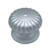 Pomolo fisso per porta SAGUATTI 161/80EB in alluminio argento satinato