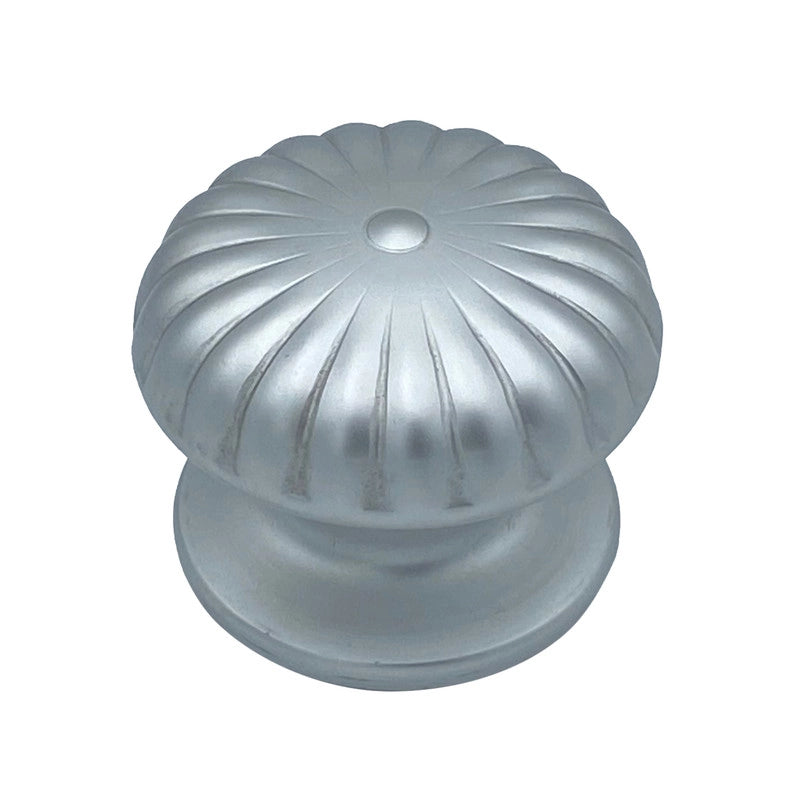 Pomolo fisso per porta SAGUATTI 161/80EB in alluminio argento satinato