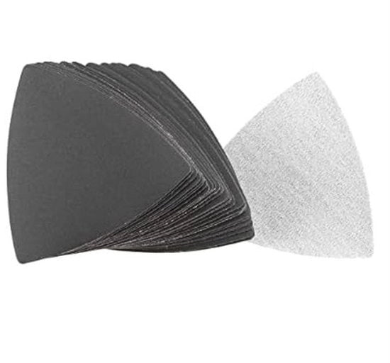 Set di abrasivi a forma di triangolo da 30 pezzi - Polvere di silicato di carbonio - 400 corona - Impermeabile - Antistatico