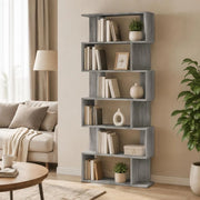 Bookshelf/Room Divider Grey Sonoma 80x24x192 Cm Wood-based Material