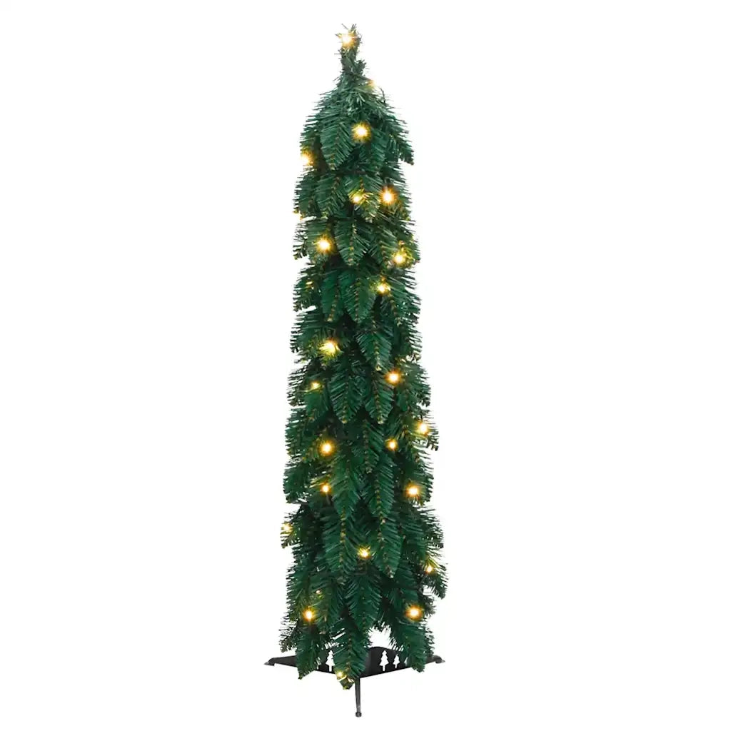 Albero di Natale | Decorazioni natalizie Artificiale Preilluminato con 45 LED 90 cm