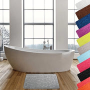 TAPPETO BAGNO IN MICROFIBRA SCHIUMA- Grigio cm 50x80- SPIRE- pezzi 1