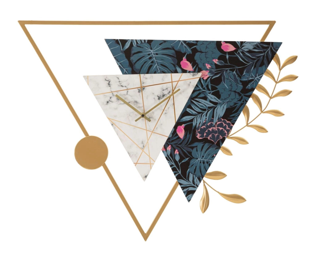 Orologio da Muro Triangle 75x4,5x59 cm in Ferro