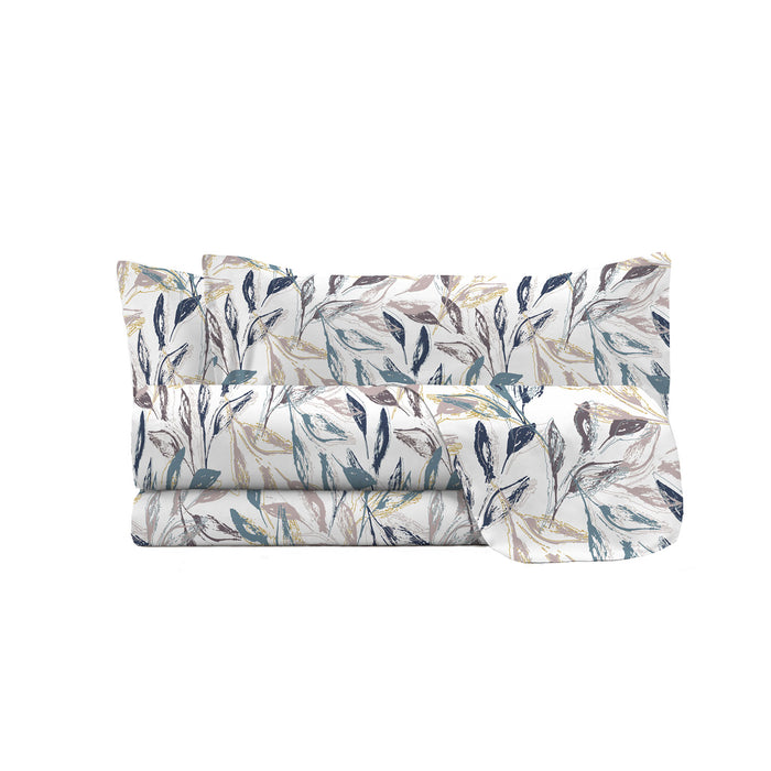 Set Lenzuola Singolo con Stampa Sopra Sotto e Federa Linea Ida Vesta