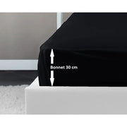 Coprimaterasso 90x190x30 nero