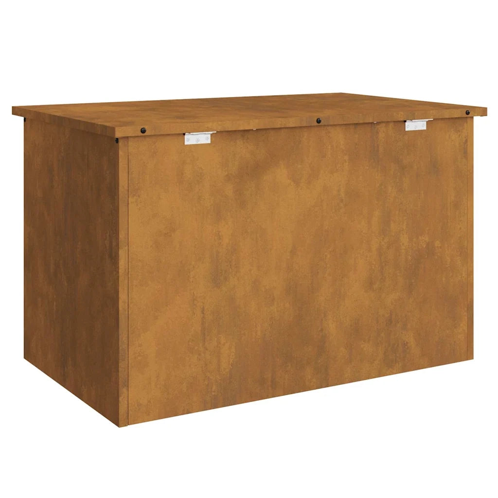 vidaXL Scatola di Stoccaggio Esterno Marrone 80 x 50.5 x 50 cm