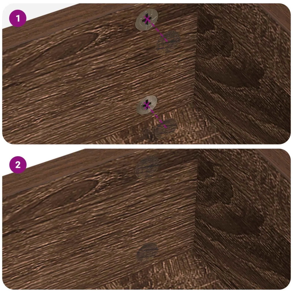 Copertura Vite Adesiva 2 pz Rovere Marrone ? 20 x 0,5 mm CFW8727491