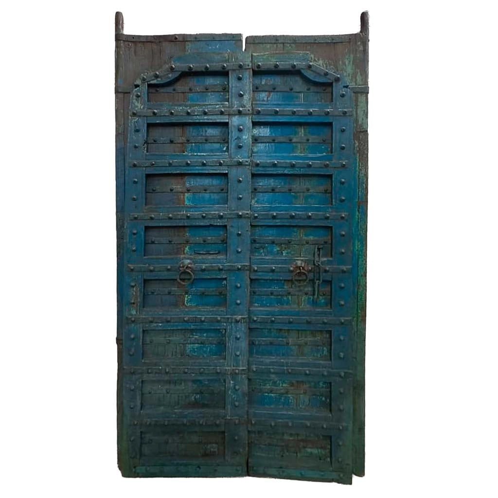 Porta in legno fatta a mano 110x7x225h cm