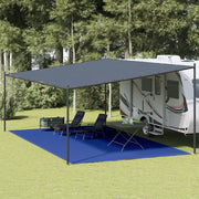 Tappeto da Tenda 400x700 cm Blu in HDPE 310734