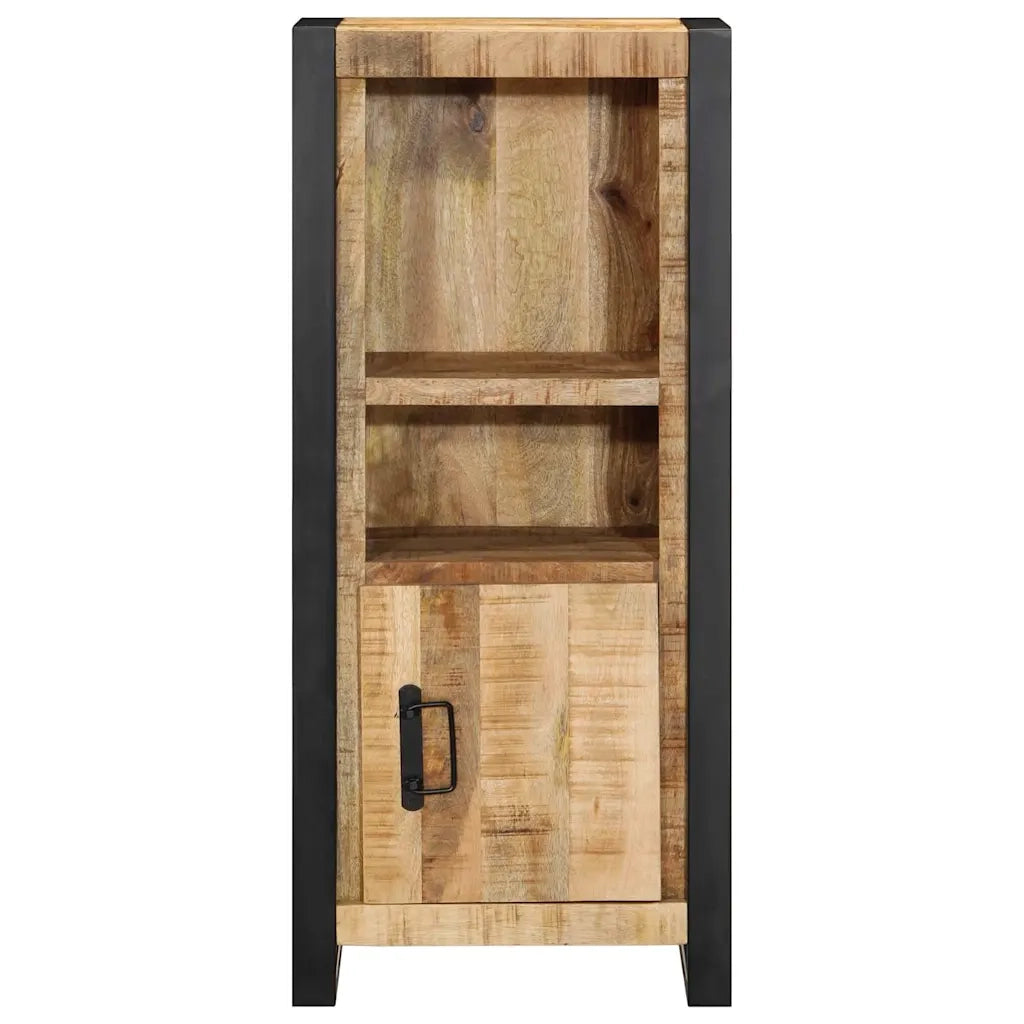 Mobiletto da Bagno 40x30x90 cm Legno Massello Mango Grezzo