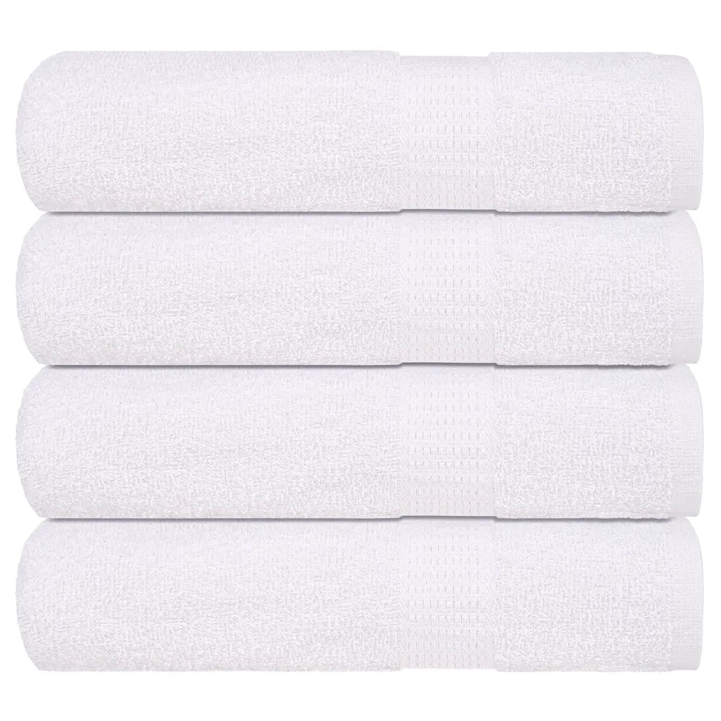 Asciugamani 4 pz Bianchi 50x100 cm 360 g/mÂ² 100% Cotone