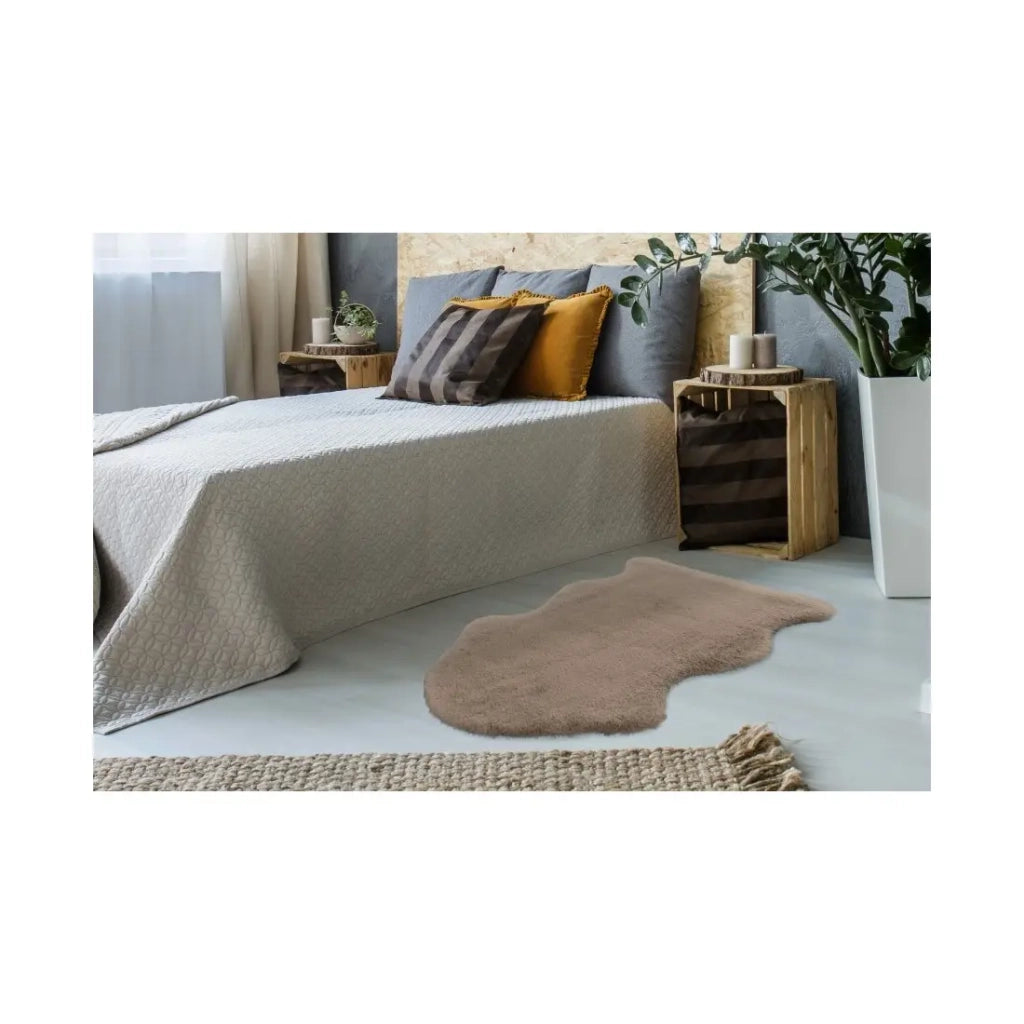 Tappeto 90x60cm, design C005Y colore taupe - Comfort ed eleganza per il tuo interno