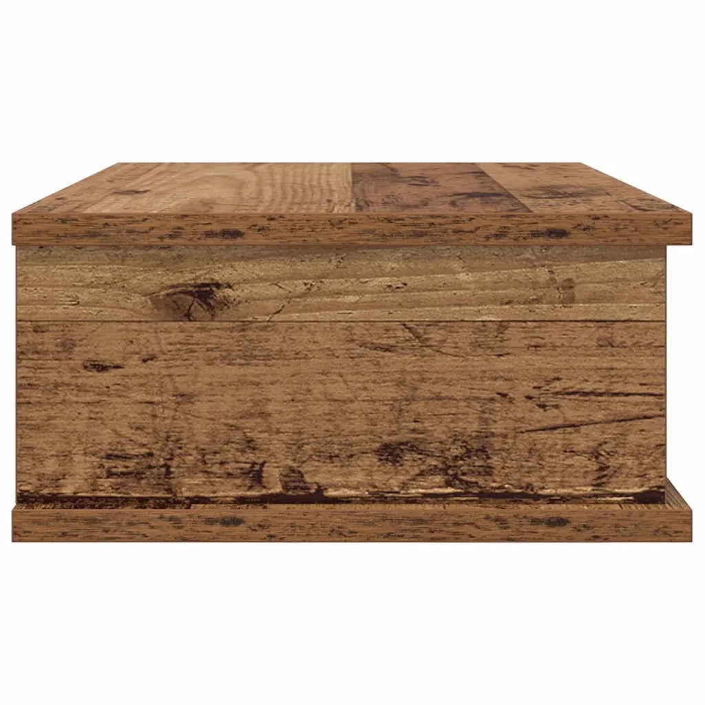 Comodino 2 pcs Legno vecchio 40 x 31 x 15 cm Legno multistrato