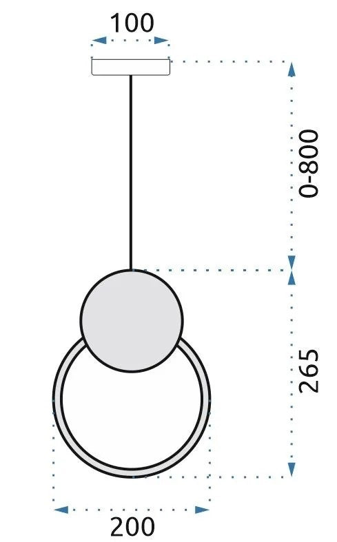 Lampada Da Soffitto Led App852-cp Black