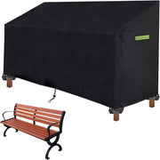 Copertura per banco da giardino - Acqua e UV resistente - Nero - 1 pezzo