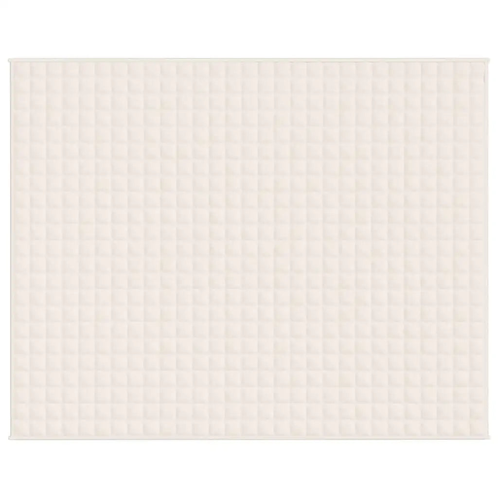 Coperta Ponderata Crema Chiaro 235x290 cm 11 kg Tessuto cod mxl 66980