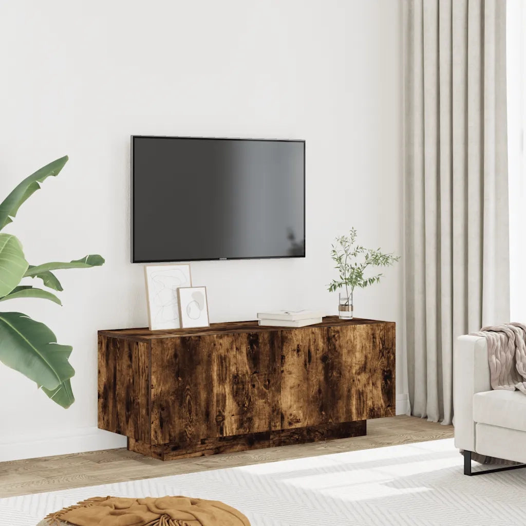 Mobile TV Rovere Fumo 100x35x40 cm in Legno Multistrato 815717