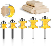 Set di 5 coni semicircolari con 8 mm di diametro, adatti per lavorazione del legno, coni semicircolari per macchine per la gravure e la lavorazione del legno.