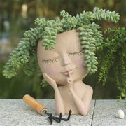 Vaso floreale con faccetta e scarico per piante grasse e cacti - Decorazione per interni ed esterni