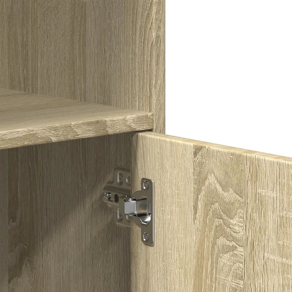 Mobiletto con Ruote Rovere Sonoma 55x40x91 cm in Truciolato CFW9788610
