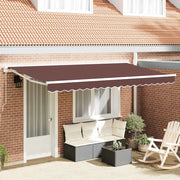 Telo di ricambio per tenda da sole Marrone 380 x 195 cm 42000459
