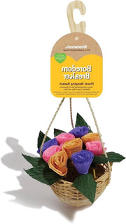 Cesto Sospeso con Fiori Giocattolo per Piccoli Animali - Rompibordo