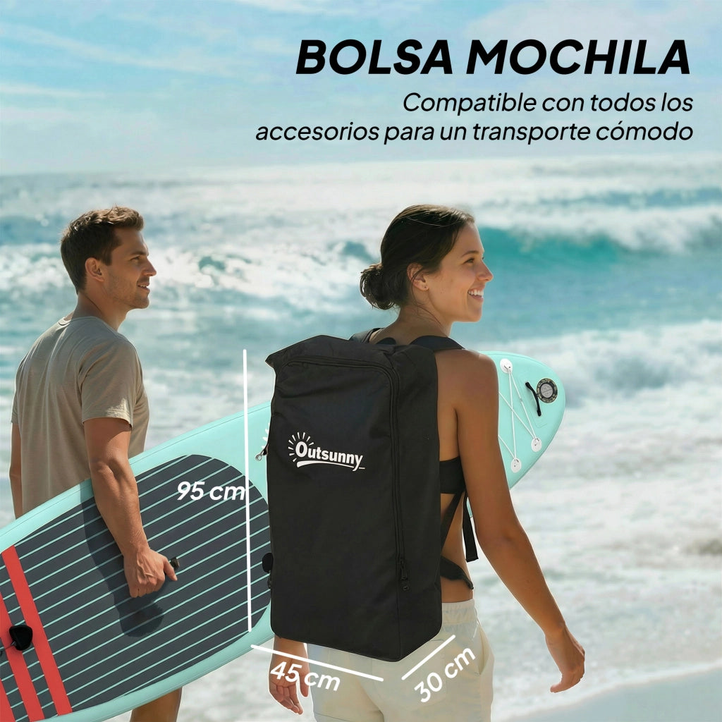 Tavolo da Paddle Surf Inflatable 320 cm Antiscivolo ¨C zephmum ¨C Alluminio Nero