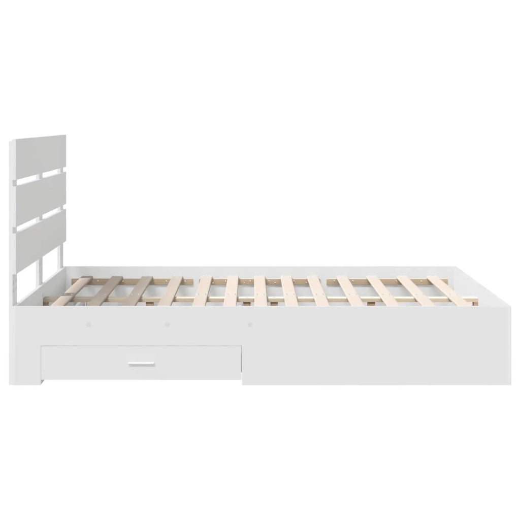 Struttura del letto Bianco 160 x 200 cm Legno multistrato 3411951