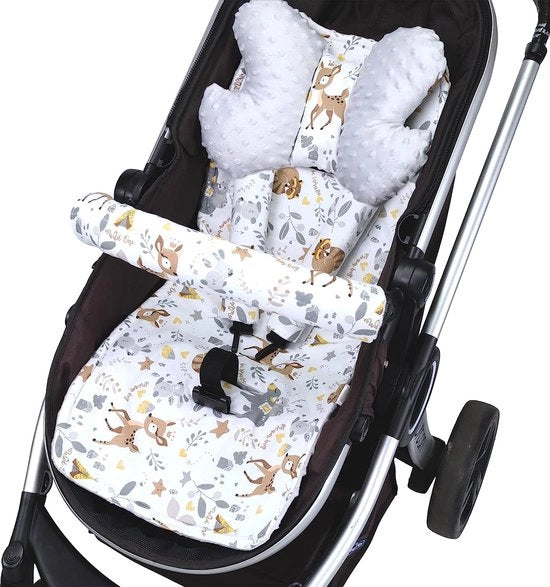 Cuscino per passeggino / Cuscino per seggiolino per bambini, cuscino per sedersi / Per passeggino, seggiolino per bambini e sedile per bambini, cuscino respirante, copertura per passeggino