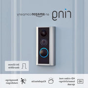 Casa Spion Camera con Visore 34-55mm di Diametro, Camera di Sorveglianza per Porta con Risoluzione 1080p HD e Connessione Wi-Fi