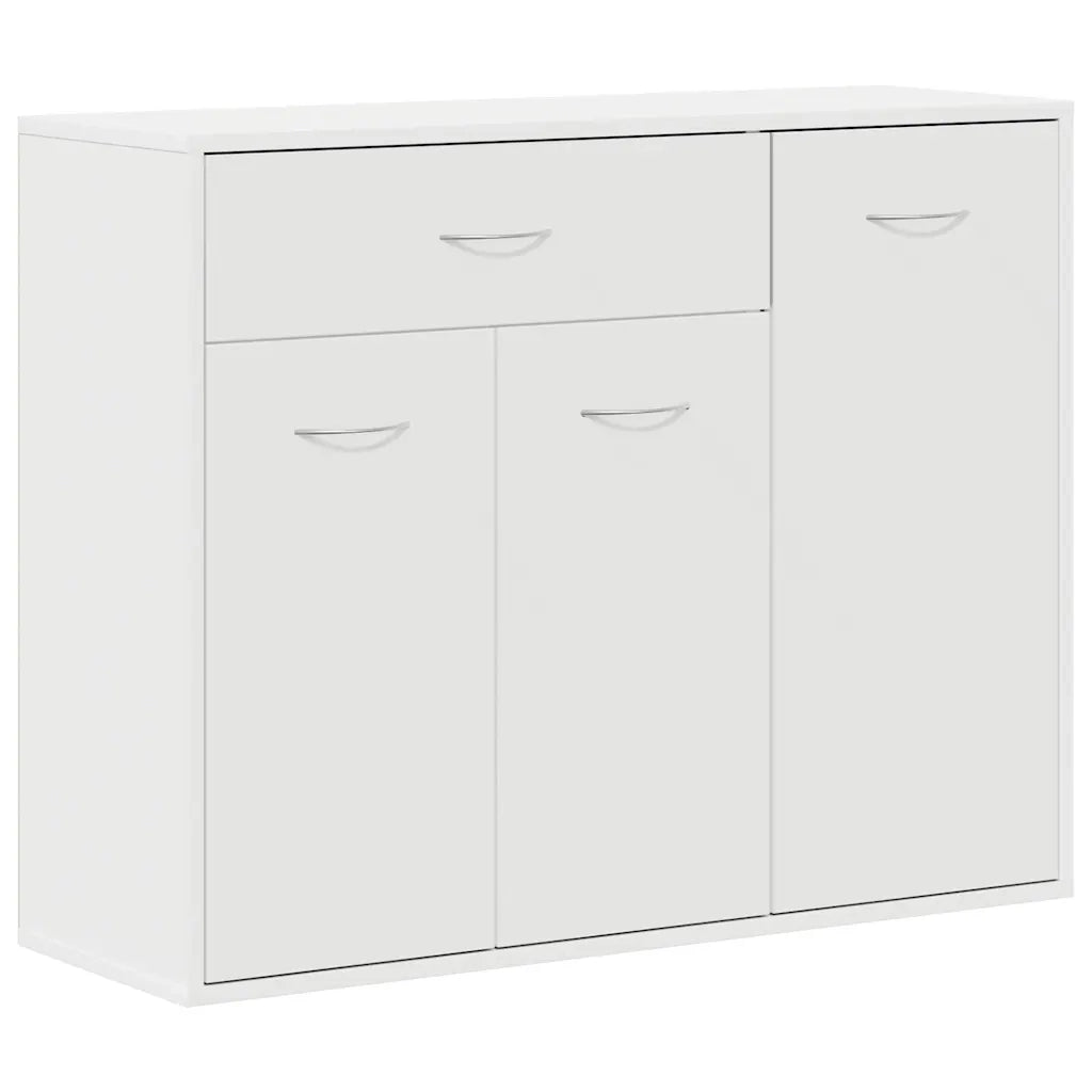 Credenza-Buffet-Armadio da cucina Bianca 88x30x70 cm in Legno Multistrato