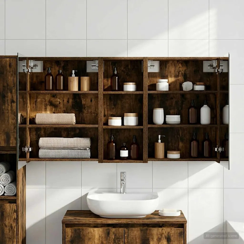 Set di Armadi da Bagno 3 pz 130 x 14,5 x 70 cm 3403764