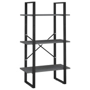 Scaffale portaoggetti 60 x 30 x 105 cm in legno massello di pino grigio 02_0000630