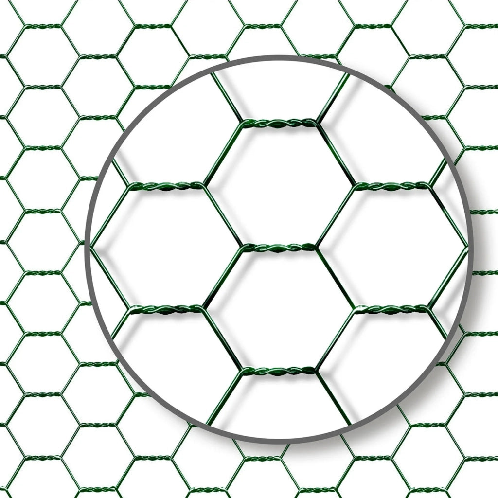 IDMarket - Recinzione per pollaio 9 m² rete metallica 3x3 M in acciaio zincato